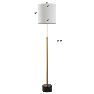 Crosby 66" Adjustable Height Metal LED Floor Lamp - JONATHAN Y